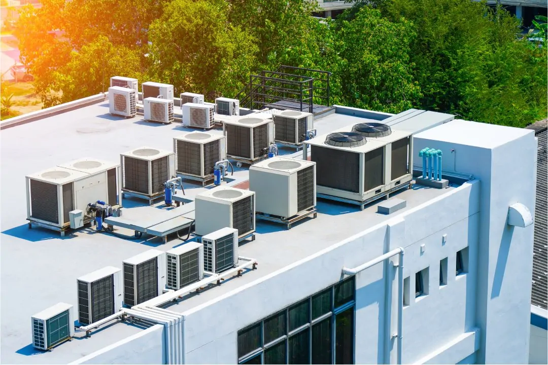 The,External,Block,Units,Of,The,Commercial,Air,Conditioning,And