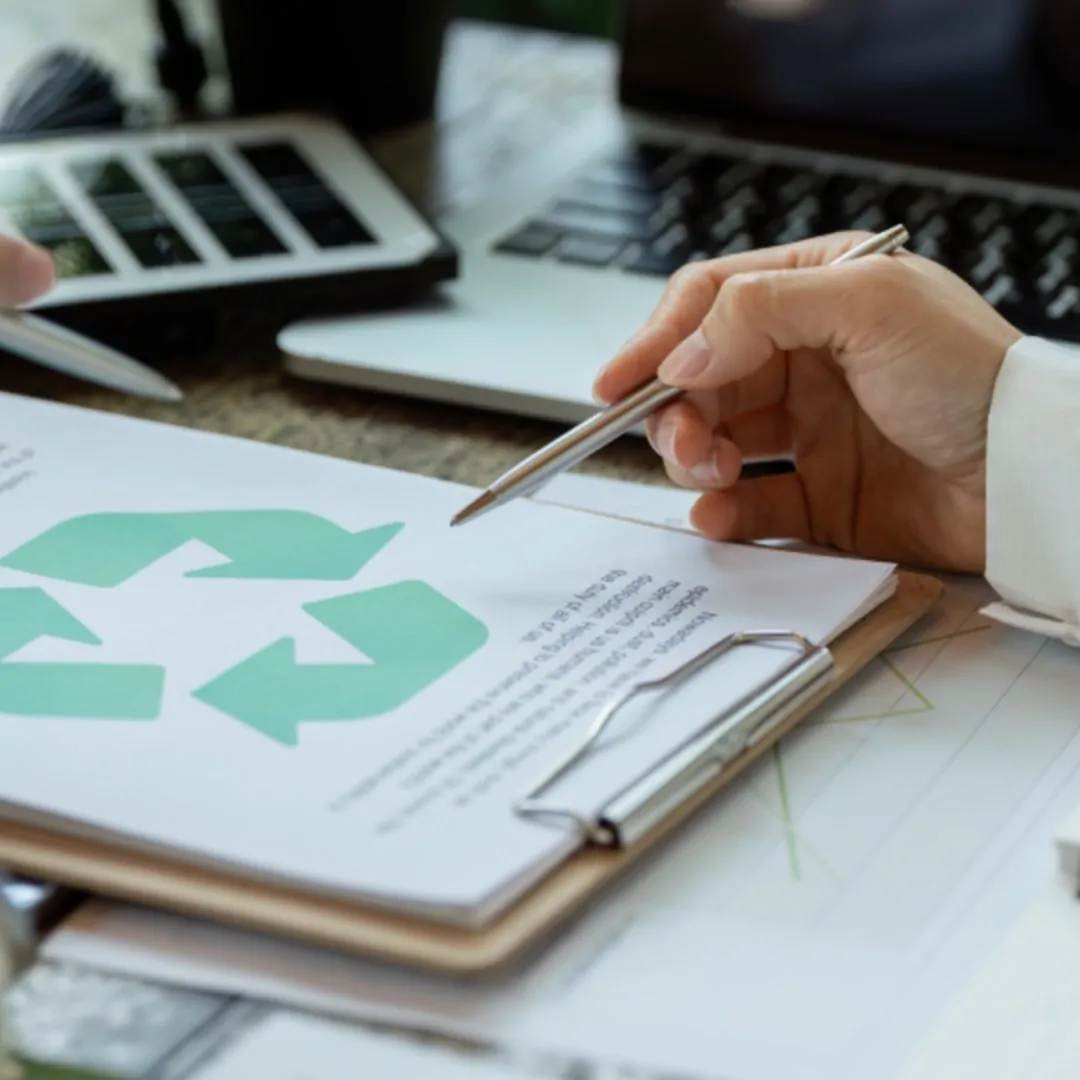 Renewable,Resources,And,Waste,Management.,Professionals,Discussing,Recycling,Initiatives,In